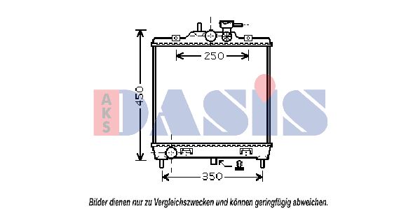 AKS DASIS Radiaator,mootorijahutus 510063N